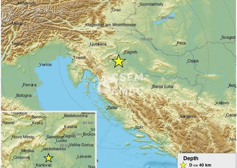 Potres probudio stanovnike Banovine, osjetio se i u Zagrebu