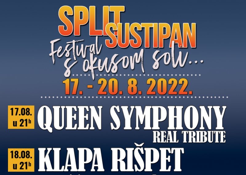 Ne propustite glazbeni događaj ljeta: festival 'S okusom soli…' na Sustipanu u Splitu