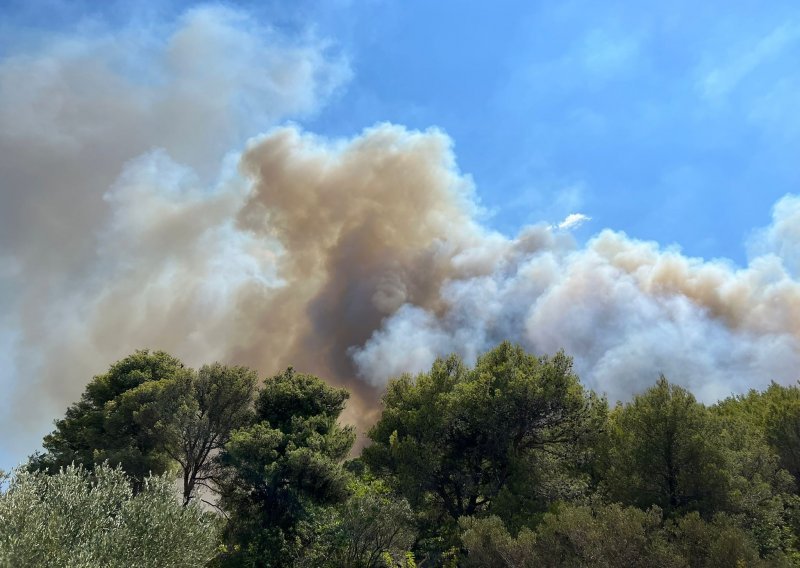 I dalje aktivan požar u Podinarju, ozlijeđen vatrogasac: Zatražena je pomoć kanadera