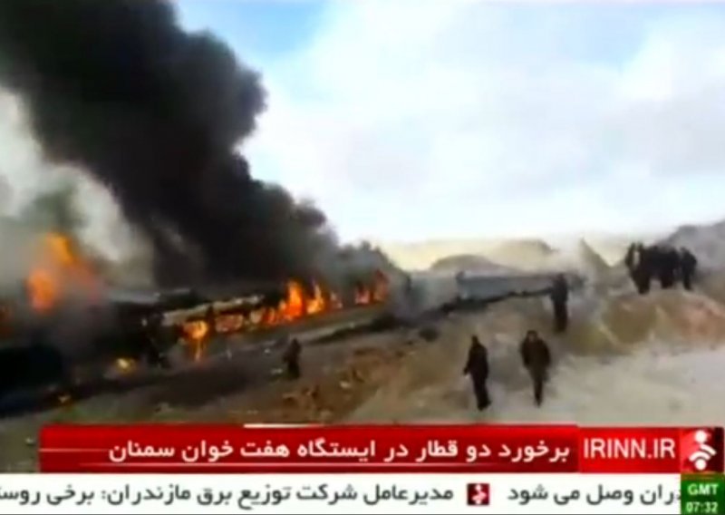 Broj mrtvih u sudaru vlakova u Iranu narastao na 31