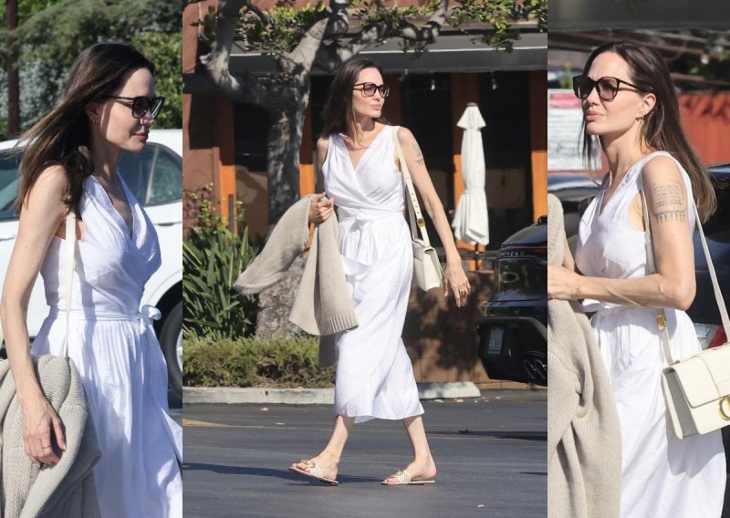 Ona je oličenje elegancije: Angelina Jolie ima jednu najljepših bijelih, ljetnih haljina uz koju nosi omiljene natikače