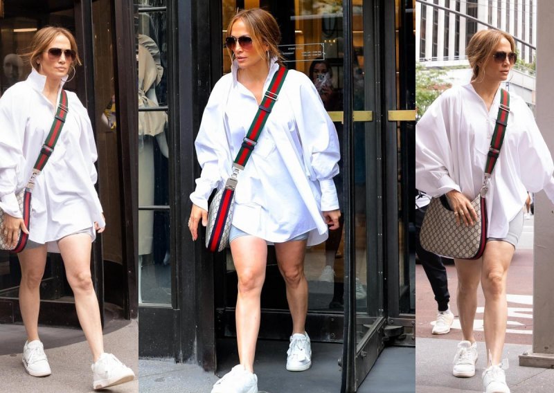 Bijele tenisice baš nikada ne izlaze iz mode, a Jennifer Lopez ima model u kojem bismo se rado prošetali gradom