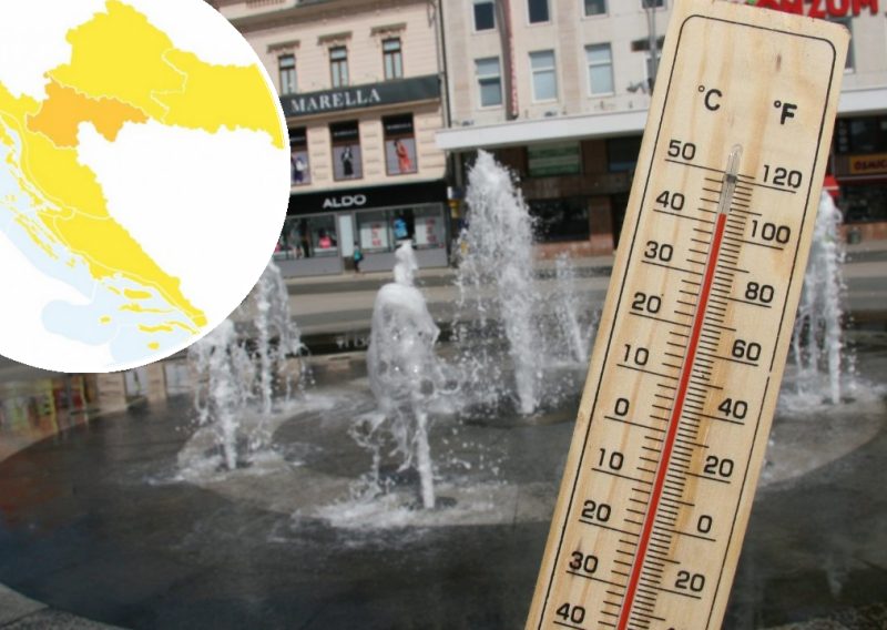 [FOTO] Za dijelove Hrvatske izdan narančasti meteoalarm! Nakon paklenog četvrtka stiže osvježenje, evo gdje će padati kiša