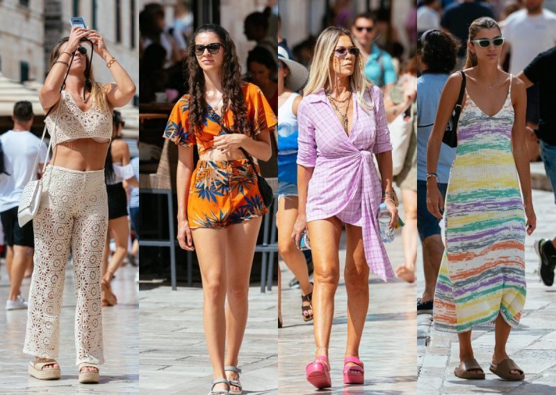 Ljeto ne odlazi iz Dubrovnika: Atraktivne djevojke okupirale su Stradun i prošetale laskave modne kombinacije