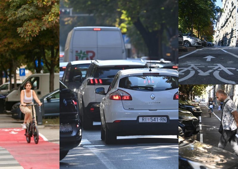 [FOTO/VIDEO] Evo i prvih prometnih gužvi nakon otvaranja nove biciklističke staze u centru Zagreba