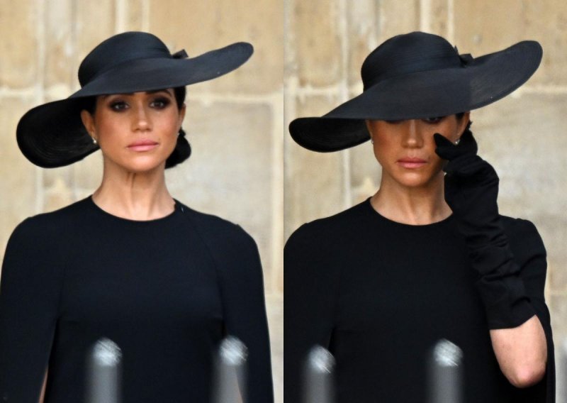 [FOTO] I ona je zaplakala: Dok je gledala kako iznose kraljičin lijes, Meghan Markle nije mogla zadržati suze