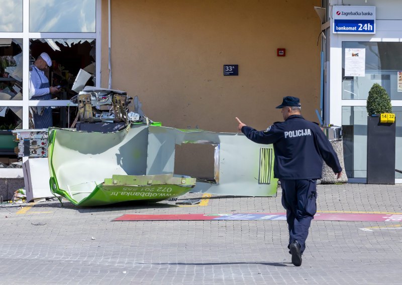 [FOTO] U zrak odletio još jedan bankomat, ovaj put u Sesvetama. Počinitelj pod nadzorom  policije