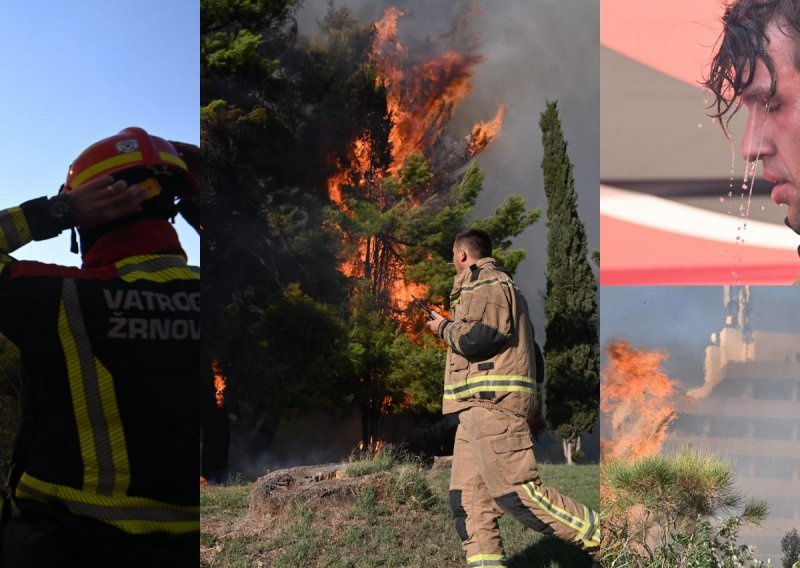 [FOTO/VIDEO] Lokaliziran požar na Žnjanu, vatra zaustavljena nadomak kuća