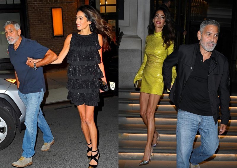 Amal Clooney kao da je sišla s piste, dok njezin suprug ne mari za modu