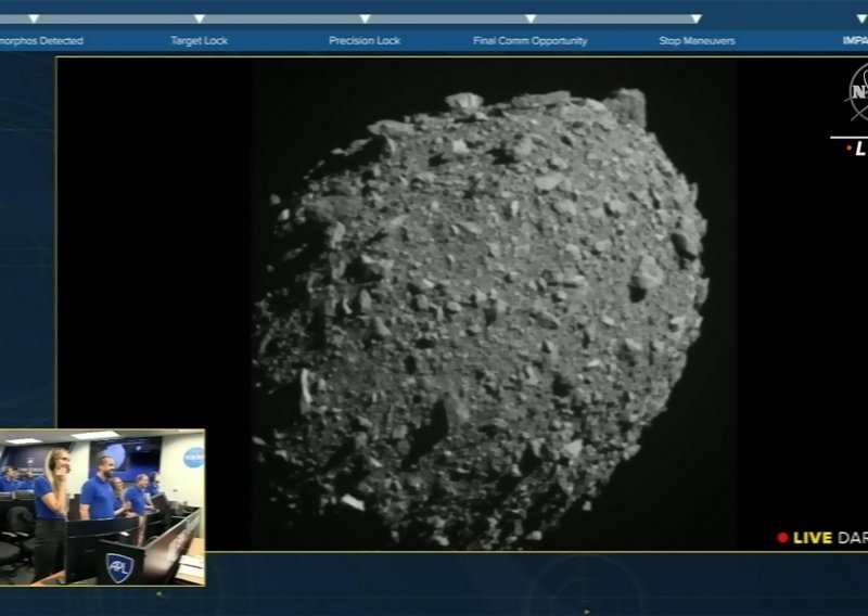 [VIDEO] NASA je zabila letjelicu u asteroid. Pogledajte kako je to izgledalo