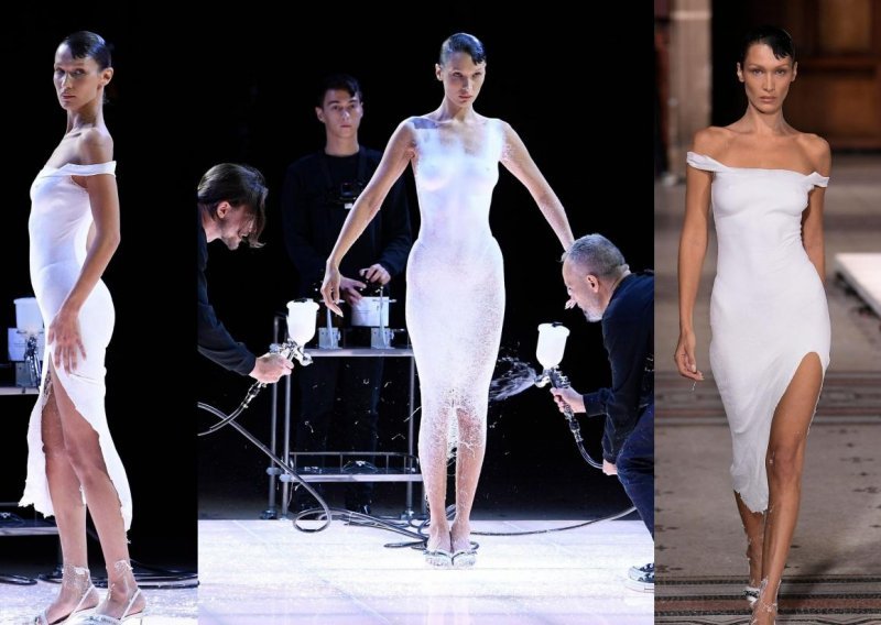 Modni događaj 'zapalio' je društvene mreže: Na pistu je stigla u donjem rubljem, a zatim je pred svima na njoj stvorena najsavršenija bijela haljina