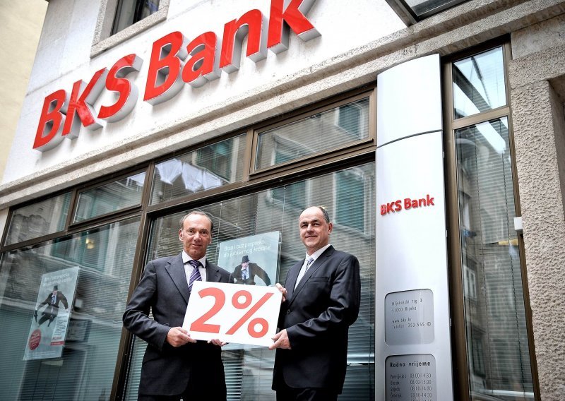 BKS banka plaća 2 posto kamate na neoročena sredstva