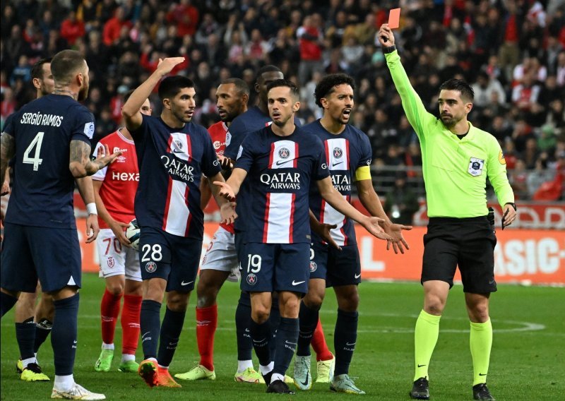 Sergio Ramos crvenim kartonom obilježio remi PSG-a; Tudorov Marseille poražen od posljednje momčadi lige