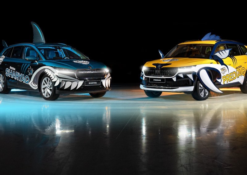 [FOTO] Upoznajte jednokratne modele Sharyaq i Prediaq: Škoda predstavila dva SUV-a u bojama NHL momčadi