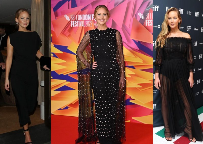 Ne znamo koja je elegantnija: Tri crne haljine Jennifer Lawrence za promociju novog filma