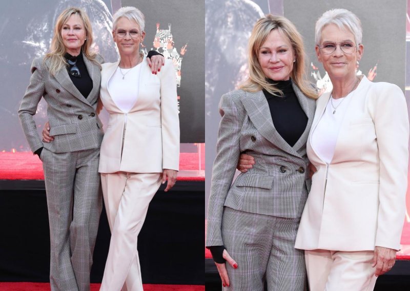 Kao da su se dogovorile: Melanie Griffith i Jamie Lee Curtis zablistale u elegantnim odijelima