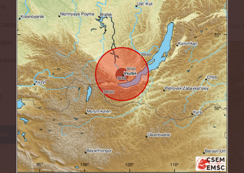 [VIDEO] Potres od 4,9 po Richteru pogodio Irkutsku regiju u Rusiji, formiran krizni stožer