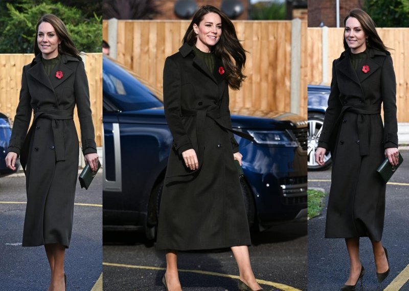 Kate Middleton plijenila elegancijom u još jednom laskavom kaputu i haljini iz Manga koja košta 250 kuna