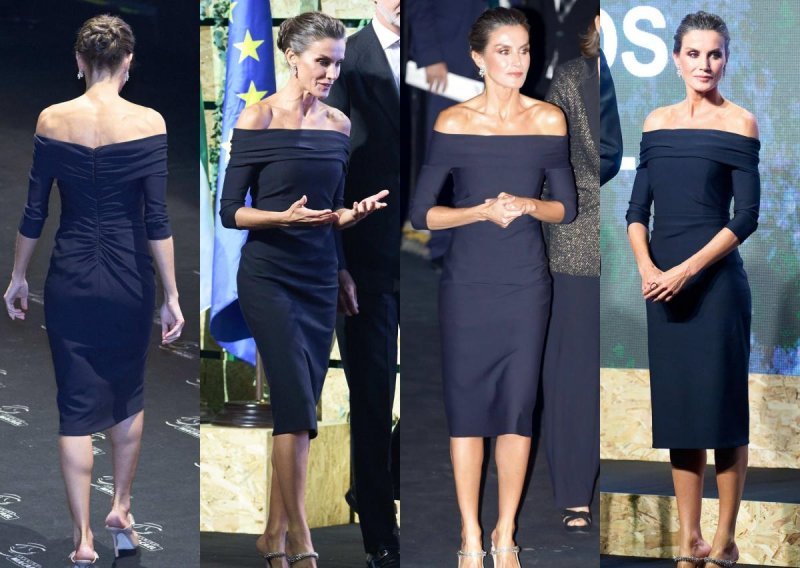 S malom crnom haljinom teško je pogriješiti: Kraljica Letizia u modelu koji će sakriti sve vaše nedostatke, a tek kada vidite cipele...