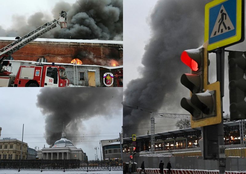 [FOTO/VIDEO] Lokaliziran veliki požar u središtu Moskve, istražuje se uzrok