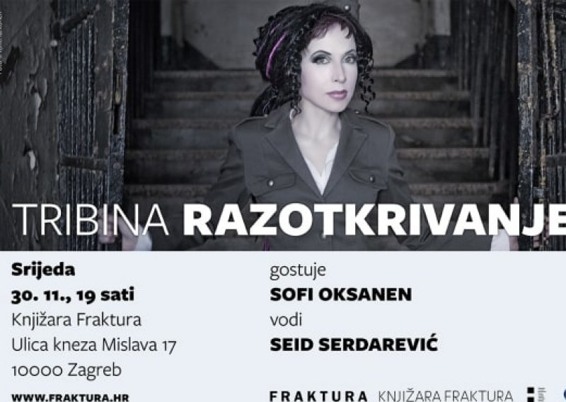 'Razotkrivanje' sa Sofi Oksanen u Knjižari Fraktura