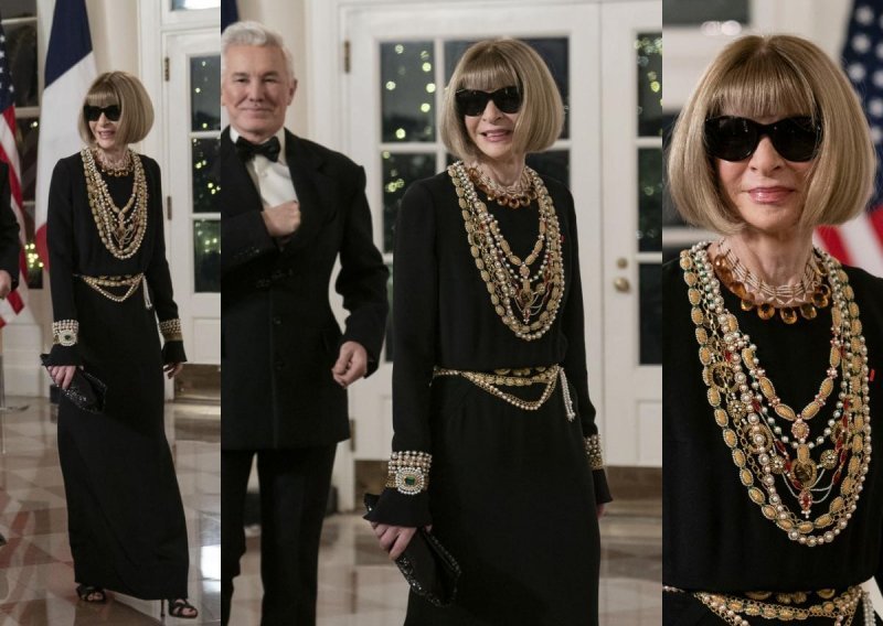 Bezvremenska elegancija: Anna Wintour prekršila je vlastito modno pravilo i zablistala u Bijeloj kući