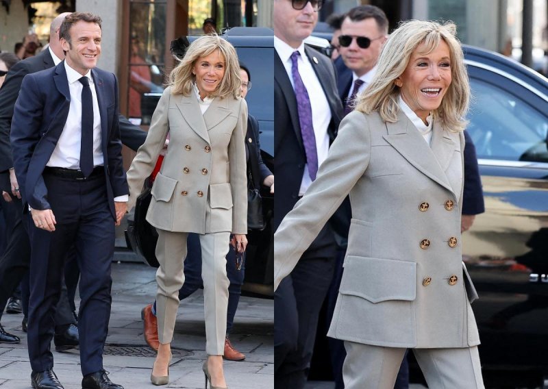 Njezina kolekcija odijela izaziva zavist: Brigitte Macron pokazala još jedan moćan poslovni stajling