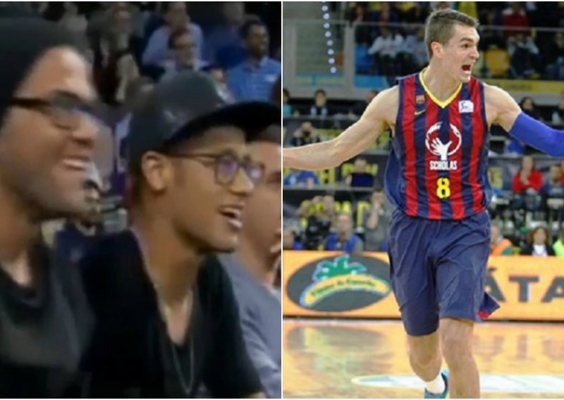 Neymar na tribinama oduševljen onim što je radio Hezonja!