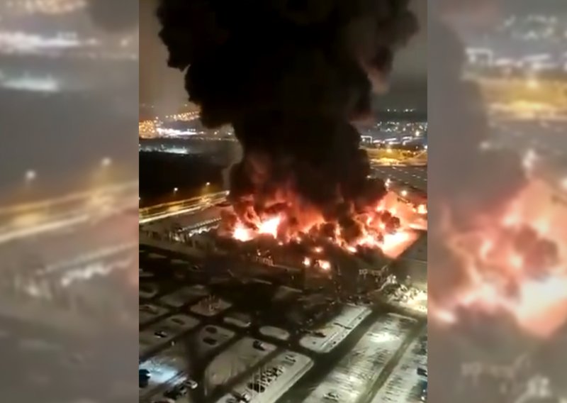 [VIDEO/FOTO] Veliki požar u trgovačkom centru u Moskvi! Eksplozije na sve strane, buktinja guta sve pred sobom