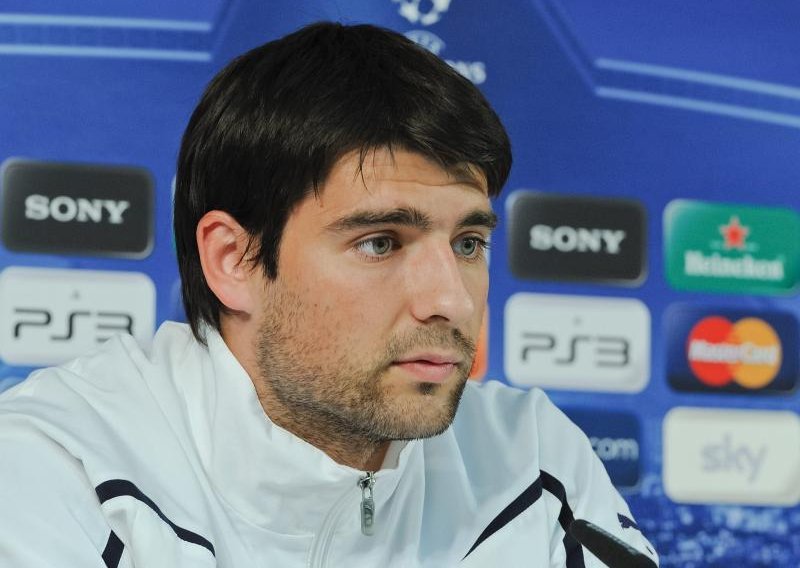 Corluka looking at fine over fan row