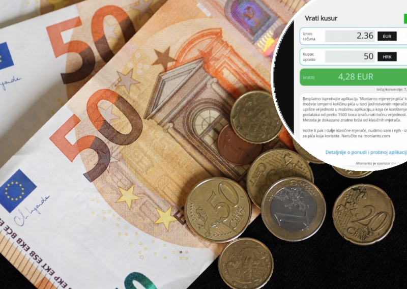 Aplikacija Vrati kusur olakšat će nam život s eurom u prva dva tjedna 2023., evo kako je koristiti