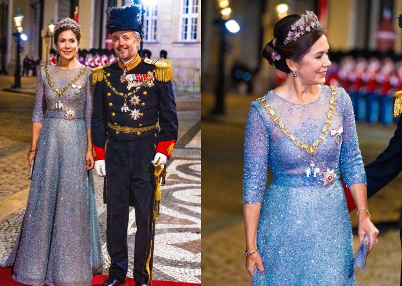 Danska princeza iz ormara izvukla bajkovitu haljinu i zablistala na novogodišnjoj večeri