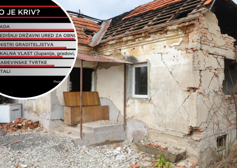 Građani za lošu obnovu nakon potresa većinom krive Vladu