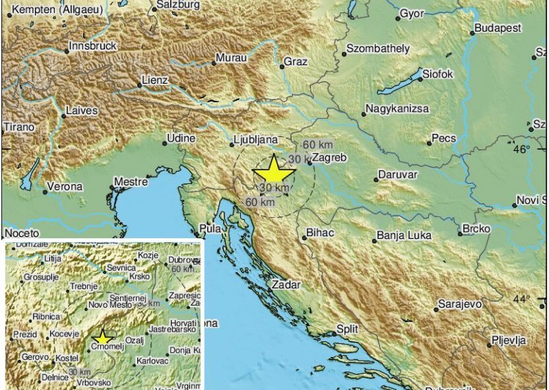 Slab potres kod Jurovskog broda
