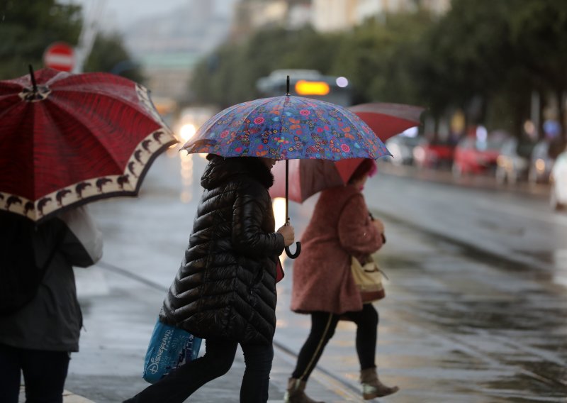 Nastavlja se kiša diljem Hrvatske, u gorju će padati snijeg