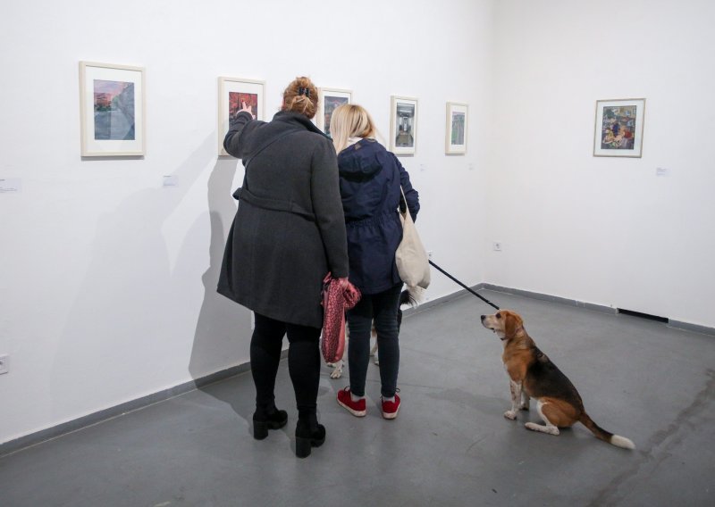 [FOTO] U Galeriji Josip Račić otvorena izložba renomiranog slikara i muralista Stipana Tadića