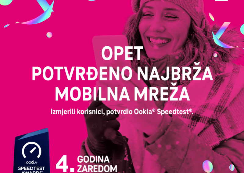 Hrvatski Telekom ponovno osvojio Speedtest Award™ nagradu za najbolju mobilnu mrežu
