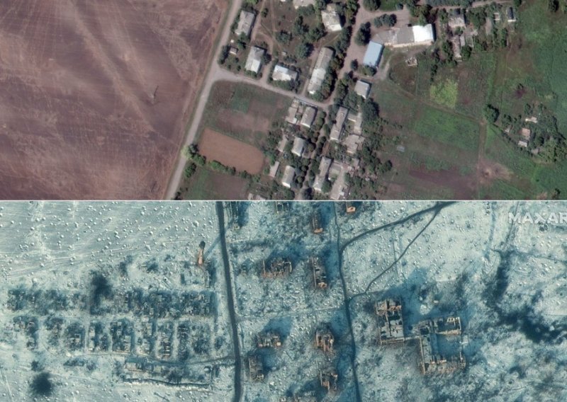 [FOTO] Pogledajte razmjere razaranja Soledara na satelitskim snimkama