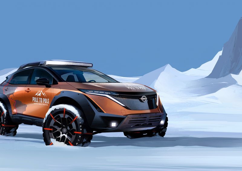 [FOTO/VIDEO] Nissan Ariya e-4ORCE na čelu polarne ekspedicije; Od magnetskog Sjevernog pola do Južnog pola