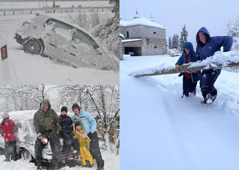[FOTO/VIDEO] U Imotskoj krajini 25 cm snijega, ljudi jedva izlaze iz kuća: 'Intervenirali smo i na otoku Braču'