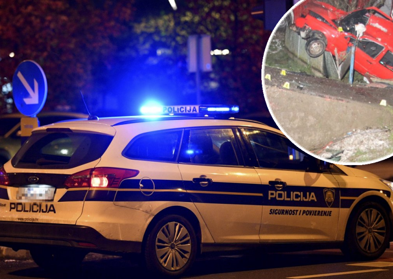 Policija objavila detalje stravične prometne: 16-godišnjak vozio automobil, udario u betonski zid i na mjestu poginuo