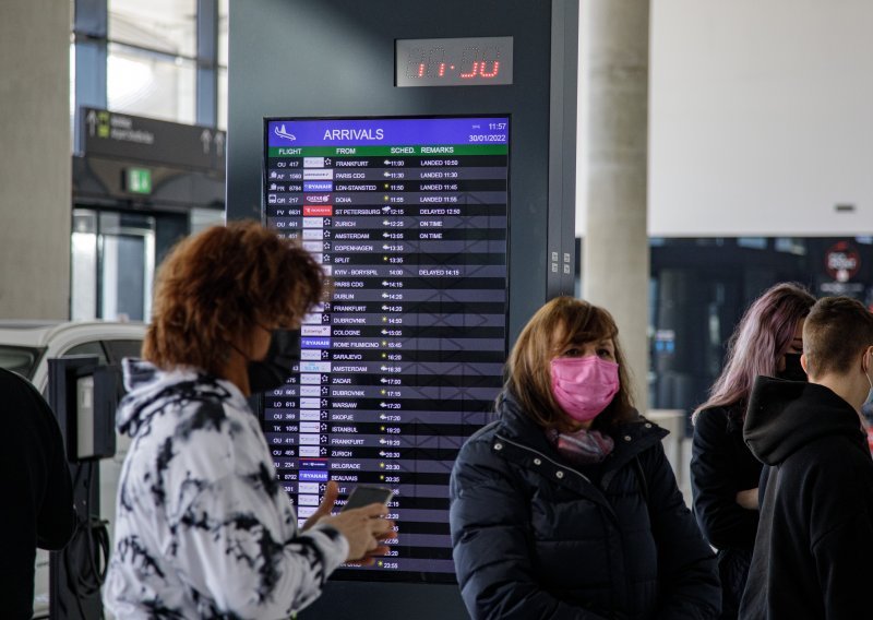 U hrvatskim zračnim lukama lani dvostruko više putnika nego 2021.