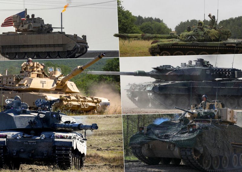 [INFOGRAFIKA] Ovo su detalji o svim tenkovima koje je Ukrajina dobila od zapadnih saveznika