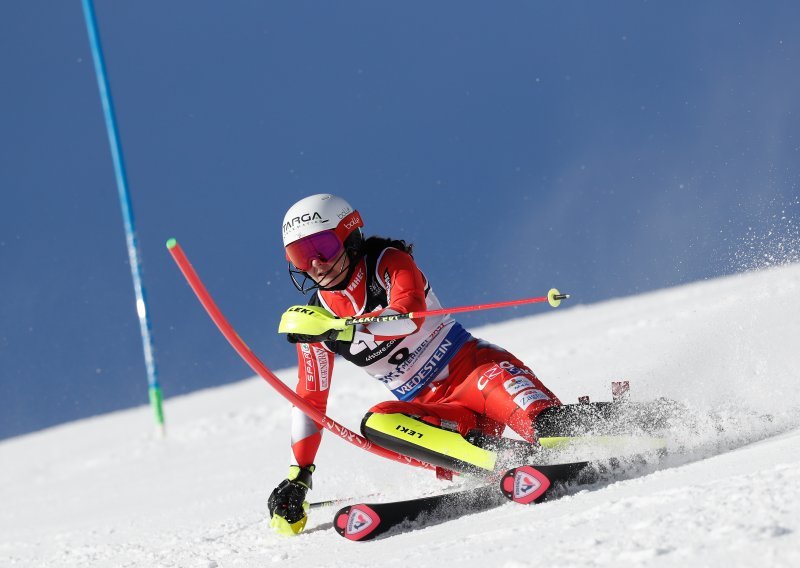 Zrinka Ljutić nakon prve vožnje slaloma bliža borbi za svjetsku medalju od Leone Popović
