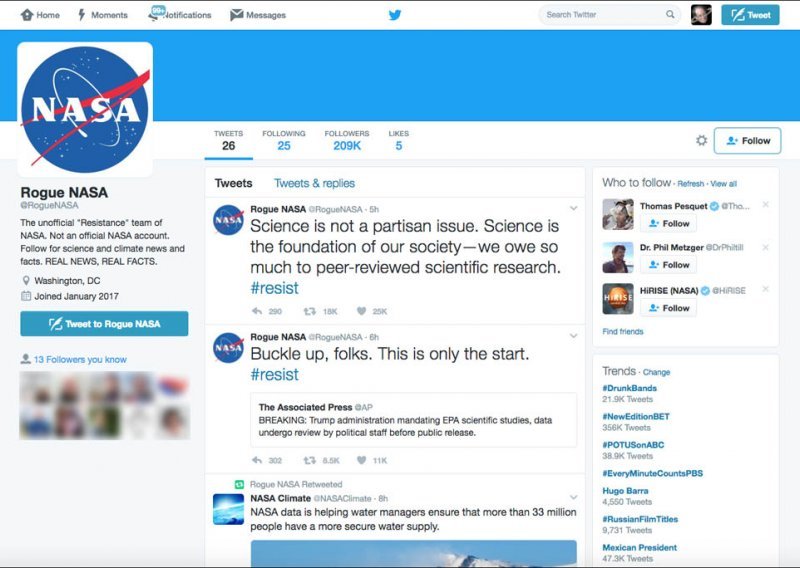 NASA-ini znanstvenici protiv Trumpovih 'alternativnih činjenica'