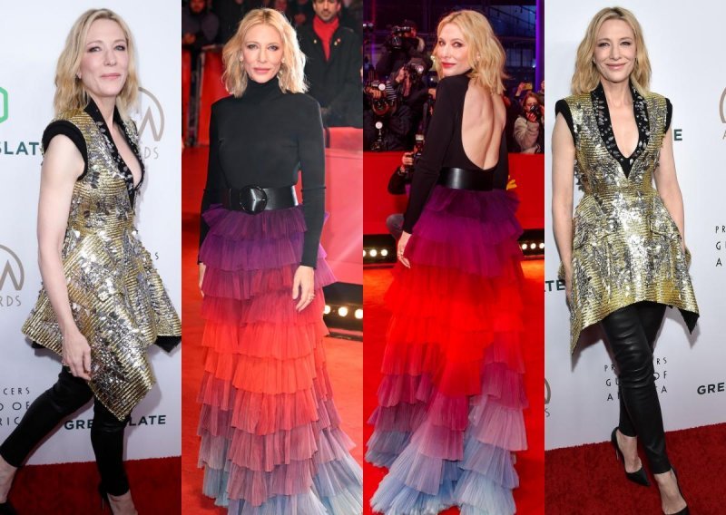 Cate Blanchett servirala dva već viđena stajlinga i pokazala da je kraljica crvenog tepiha, ali i reciklaže