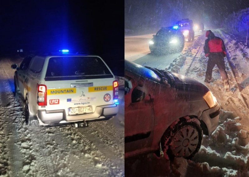 Kolona od stotinjak vozila zapela u snijegu, više od 120 putnika pomoć potražilo u prihvatnim centrima