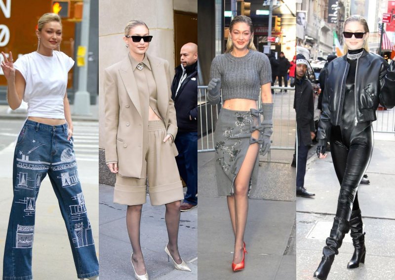 Pletivo, koža i traper: Gigi Hadid prošetala trendi outfite i pokazala zašto nosi titulu modne ikone