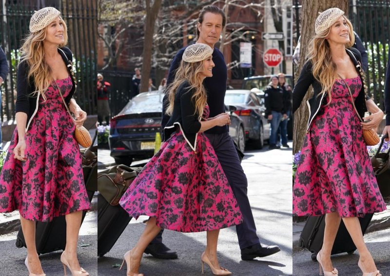 Carrie Bradshaw zna kako cvjetnu haljinu učiniti posebnom, a torbica će biti predmet žudnje u ljetnim mjesecima