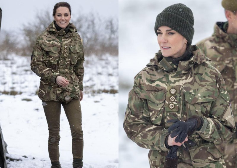 Baš poput Kolinde: Umjesto na krstitkama u Americi, Kate Middleton pojavila se na vojnom treningu i to u uniformi